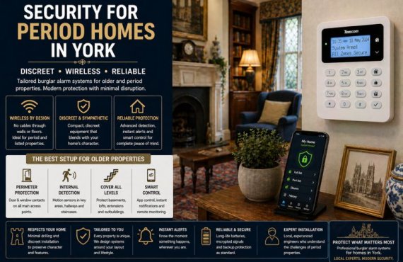 Burglar Alarms in York: What Is the Best Burglar Alarm Setup for Older and Period Properties?