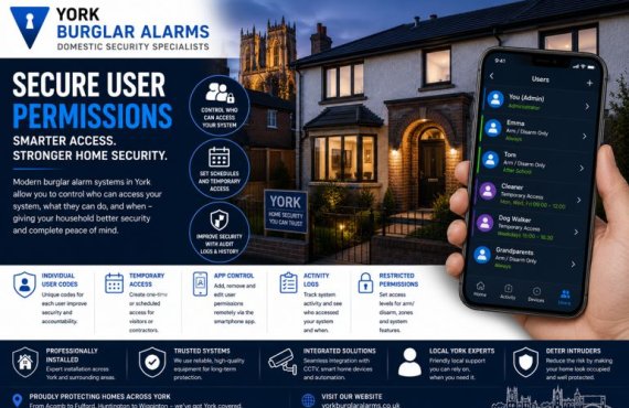 York Burglar Alarms: Why Secure User Permissions Matter In Modern Domestic Alarm Systems